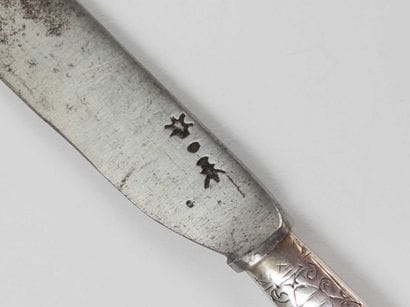 Southern Netherlands.
Wedding knife. Handle...