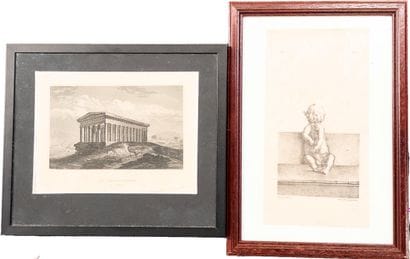 Engravings. 
Set of two engravings. The first...