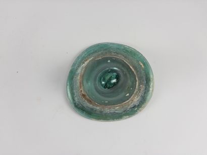 Oil lamp. 
Roman or Islamic art. Second half...