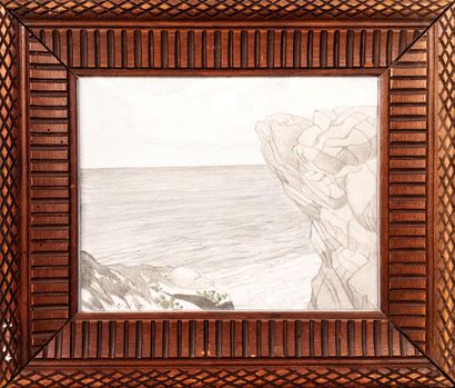 N.W. (20th century).
Sea View. Drawing dated...