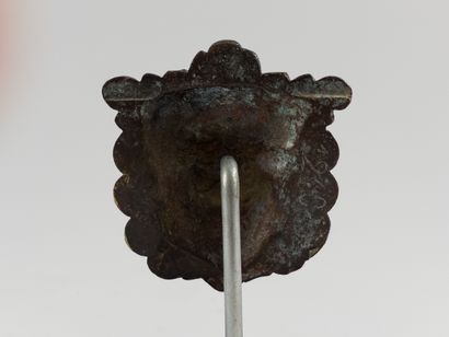 Mascaron. 
Depicting a lion's head adorned...