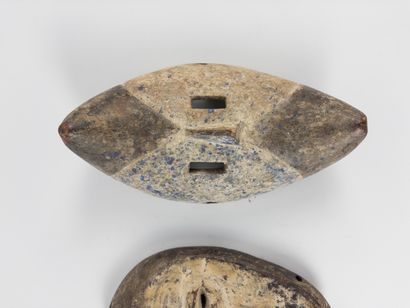 Two African masks. 
One certainly Lega (Democratic...