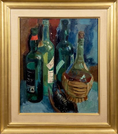 Léon Devos (Belgium, 1897-1974).
Still life...