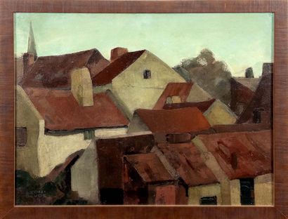 Léon Devos (Belgium, 1897-1974).
Village...