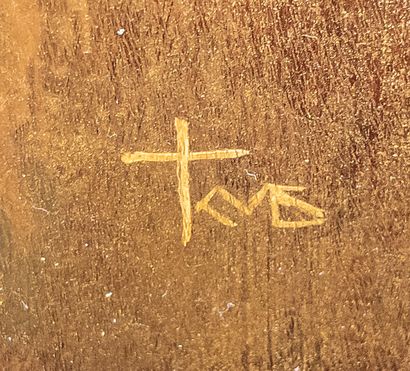 Flemish School.
Christ. Oil on panel. Monogram:...