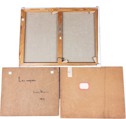 Louis Henno (1907-1990).
Lot of three paintings....