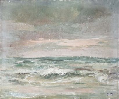 Louis Henno (1907-1990).
Lot of three paintings....