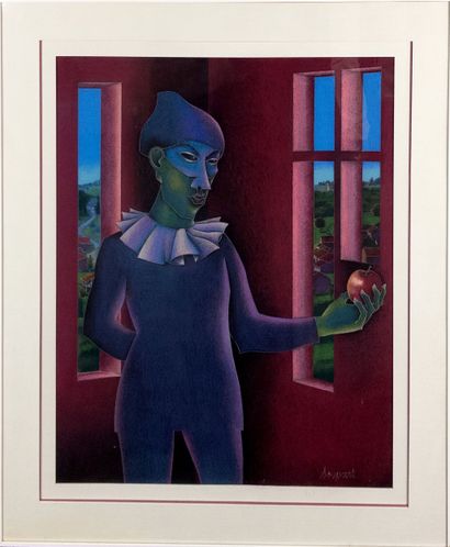 André Soupart (Belgique, 1943). 
Arlequin....