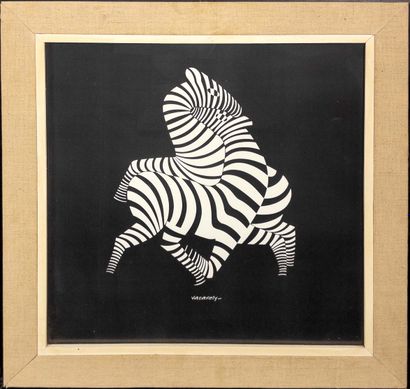 Victor Vasarely (France, 1906-1997).
Zèbres....