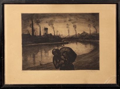 Pierre Paulus (1881-1959).
Miner along the...