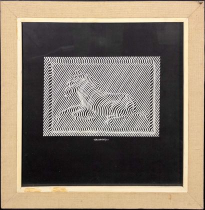 Victor Vasarely (France, 1906-1997).
Zèbres....