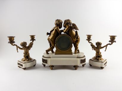 Brussels Bronze Company.
Fireplace set consisting...