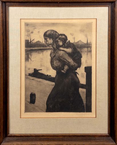 Pierre Paulus (1881-1959).
Mother and child....