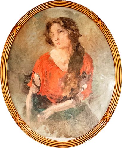 Albert Pinot (1875-1962).
Portrait of a woman....