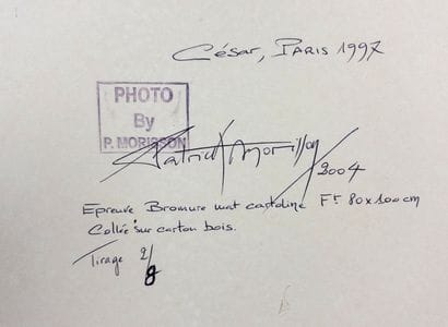 Patrick Morisson (France, 1955).
César. Paris,...