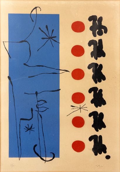 Joan Miró (Spain, 1893–1983).
Red and Blue....