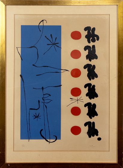 Joan Miró (Spain, 1893–1983).
Red and Blue....