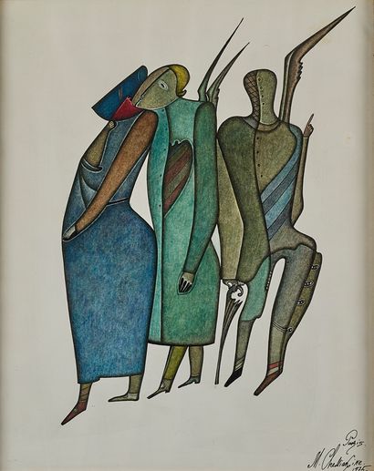 Mikhail CHEMIAKIN (1943)
Personnages ailés,...