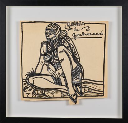Robert COMBAS ( 1957)
Claudia la gourmande
Technique...