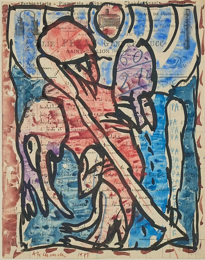 Pierre ALECHINSKY (1927)
Composition, 1978
Aquarelle...