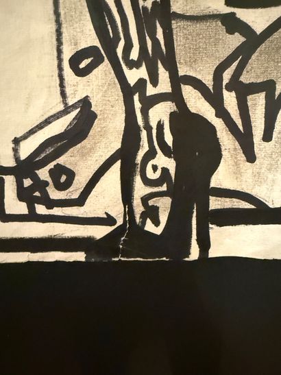 Robert COMBAS ( 1957)
Femme regardant une...
