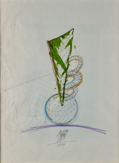 Borek ŠÍPEK (1949-2016)
Vase 
Verre soufflé
Modèle...