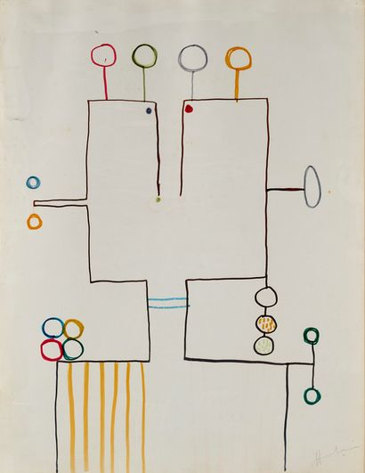 Albert CHUBAC (1925-2008)
Sans titre
Feutre...