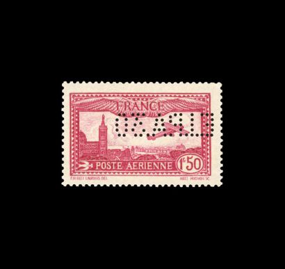 1Fr.50 Carmin. Perforé EIPA 30 renversé....