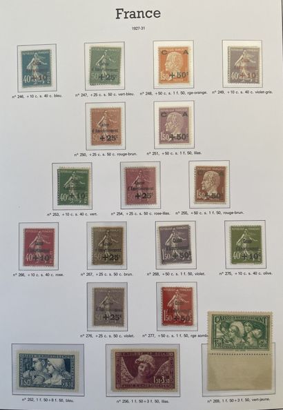 France – Semi-Moderne : Collection de timbres...