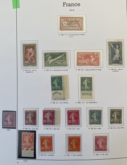 France – Semi-Moderne : Collection de timbres...