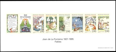 Fables de la Fontaine. Feuillet non dentelé...