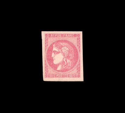 80c. Rose. Belles marges. Signé. SUP. Cote...