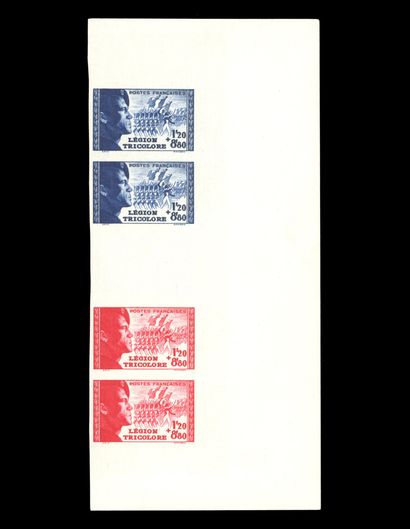 1Fr.20 + 8Fr.80. Légion Tricolore. Bande...
