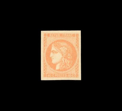 40c. Orange clair. Fraîcheur postale. Belles...