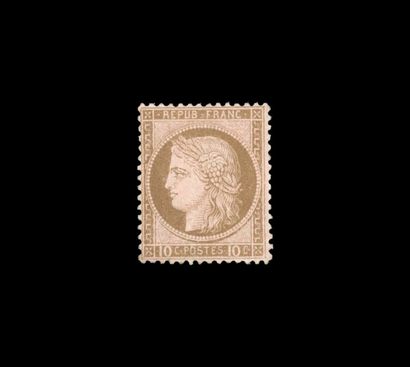10c. Brun s/rose. Signé. SUP. Cote : 750€
Etat...