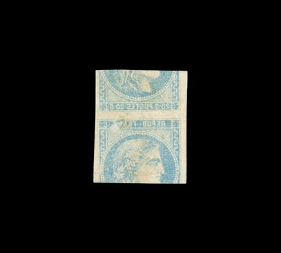 20c. Bleu. Type II. Report 1. Obl. avec impression...