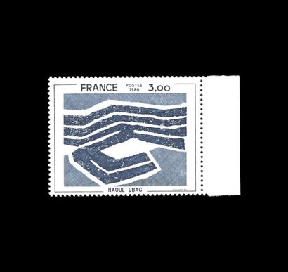 3Fr. Raoul Ubac. Couleur beige omise. Signé....