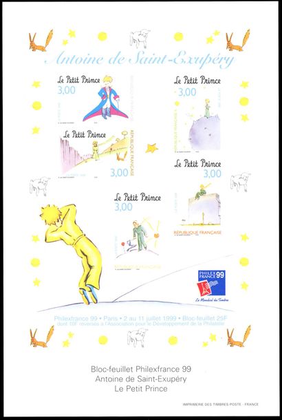 PhilexFrance 99. Le Petit Prince. Feuillet...