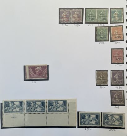France – Semi-Moderne : Collection de timbres...