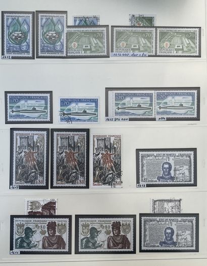 France : Timbres du France neufs et oblitéré...