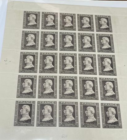France SM : Lot de timbres en feuilles en...