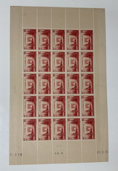 France SM : Lot de timbres en feuilles en...