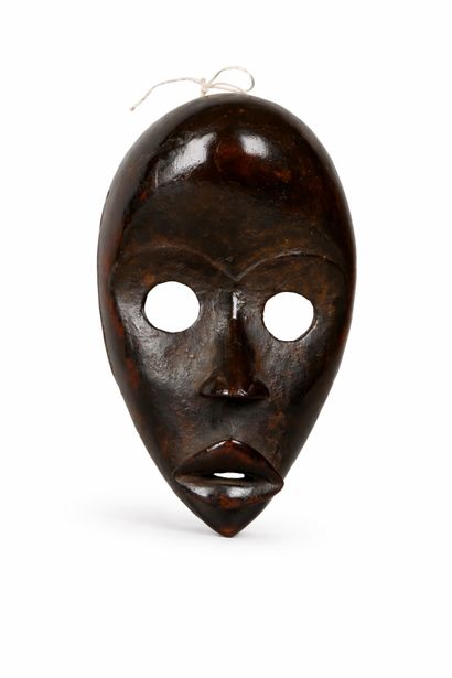 Masque Dan, Côte-d'Ivoire, Bois, 
H : 23...