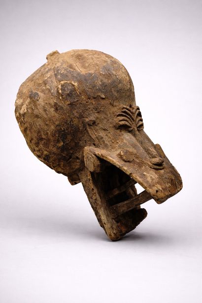 Masque korobla Senoufo, Côte-d'Ivoire, 
Bois
H...