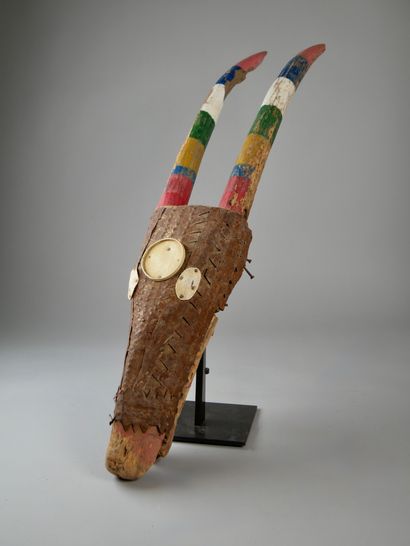 Masque Bozo, Mali
Bois, métal, peinture
H:...