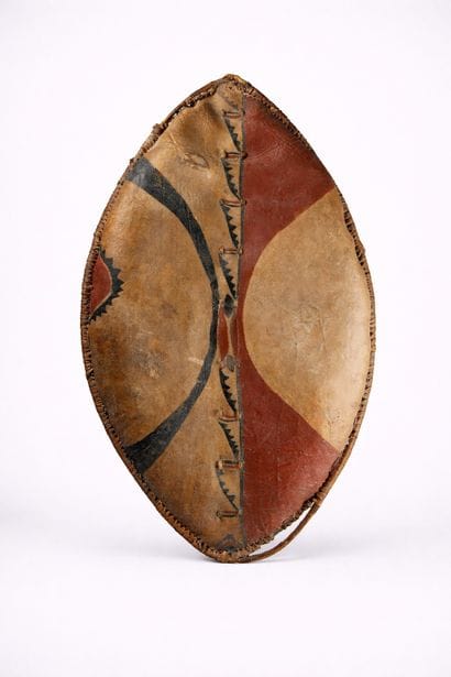 Bouclier elongo Massaï, Kenya
H : 99 cm
Bois,...
