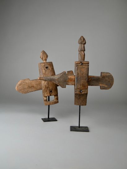 Lot de deux serrures Bamana, Mali
Bois
H...