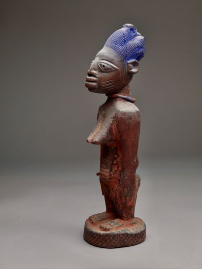 Ibedji Yoruba statuette, Nigeria
Wood, pigments
Height:...