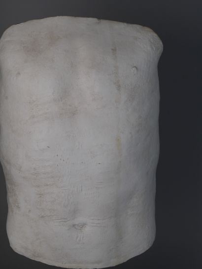 Moulage en plâtre d’un torse scarifié
Kuba,...
