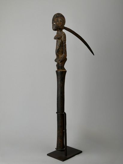 Canne pique avec statuette, Malinké ou Bandié...